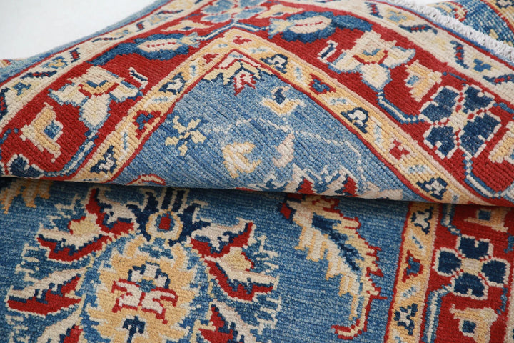 Afghan Kazak Rug 2' 7" x 3' 10" Hand-Knotted | No. AT70857