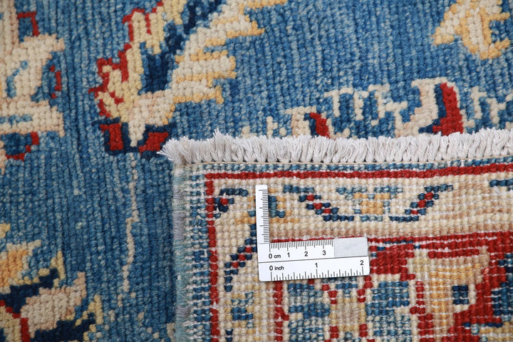 Afghan Kazak Rug 2' 7" x 3' 10" Hand-Knotted | No. AT70857