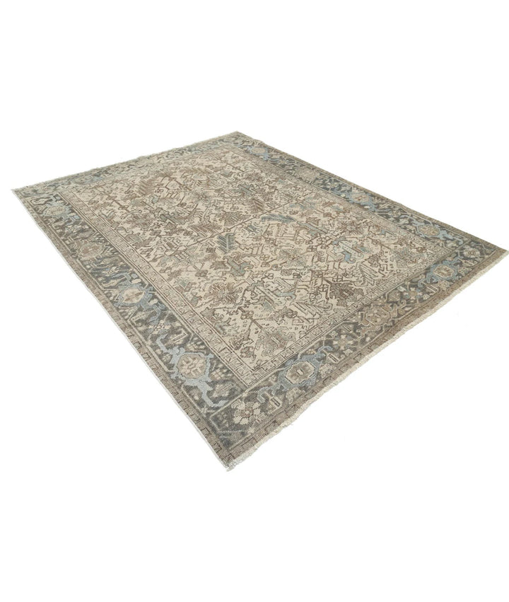 Persian Heriz Rug 6' 10" x 8' 4" Hand-Knotted | No. AT70895