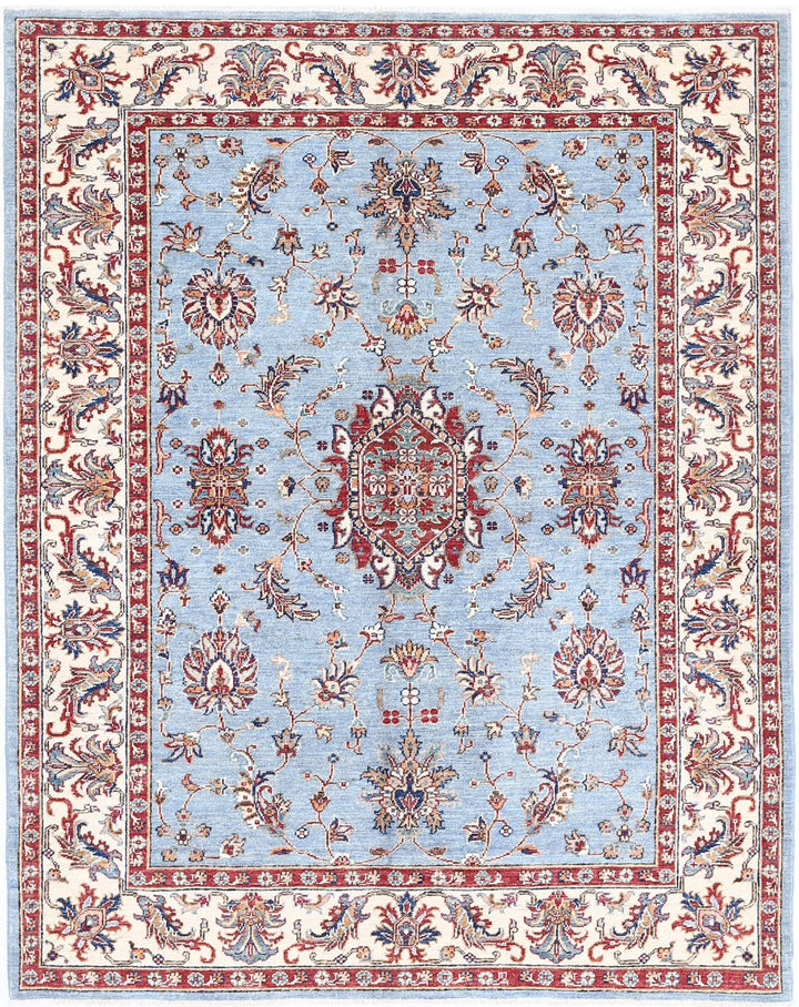 Afghan Ziegler Rug 5' 0" x 6' 4" Hand-Knotted | No. AT70935