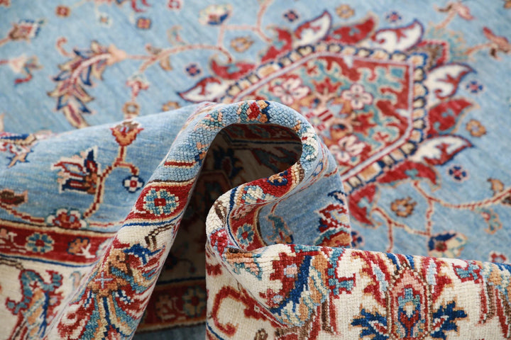 Afghan Ziegler Rug 5' 0" x 6' 4" Hand-Knotted | No. AT70935