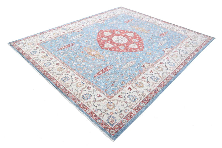 Afghan Ziegler Farhan Rug 8' 0" x 9' 9" Hand-Knotted | No. AT70939
