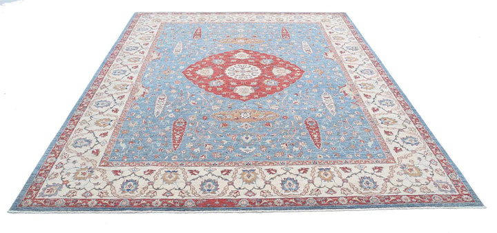 Afghan Ziegler Farhan Rug 8' 0" x 9' 9" Hand-Knotted | No. AT70939