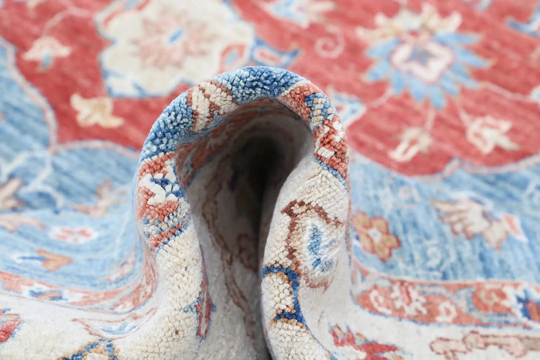 Afghan Ziegler Farhan Rug 8' 0" x 9' 9" Hand-Knotted | No. AT70939