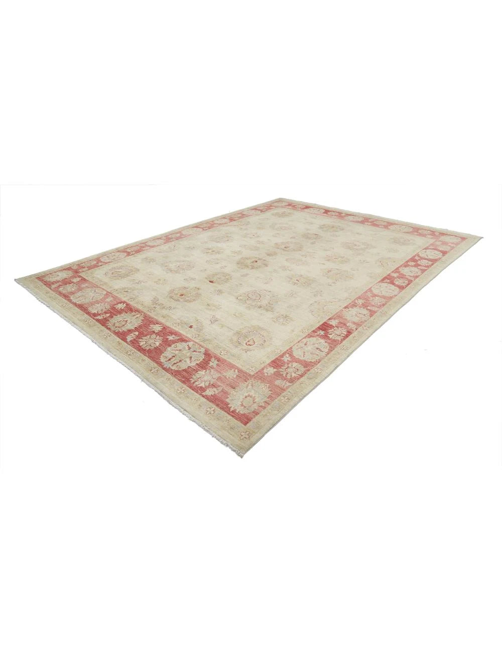 Afghan Ziegler Rug 9' 7" x 13' 1" Hand-Knotted | No. AT71016