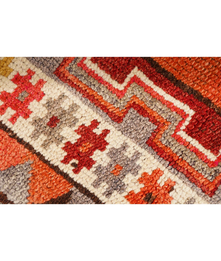 Turkish Herki Vintage Rug 2' 11" x 10' 10" Hand-Knotted | No. AT71025