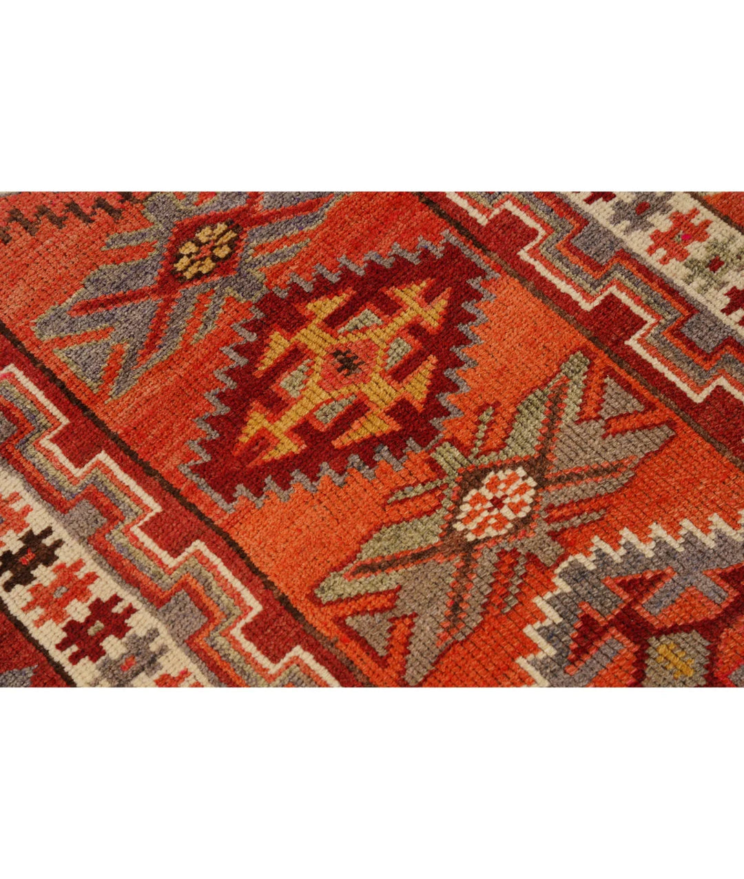 Turkish Herki Vintage Rug 2' 11" x 10' 10" Hand-Knotted | No. AT71025