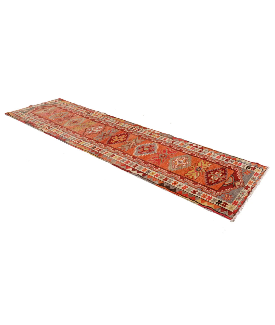 Turkish Herki Vintage Rug 2' 11" x 10' 10" Hand-Knotted | No. AT71025