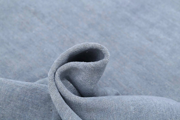 Grey Afghan Overdye Rug 8' 2" x 9' 10" Hand-Knotted | No. AT71043