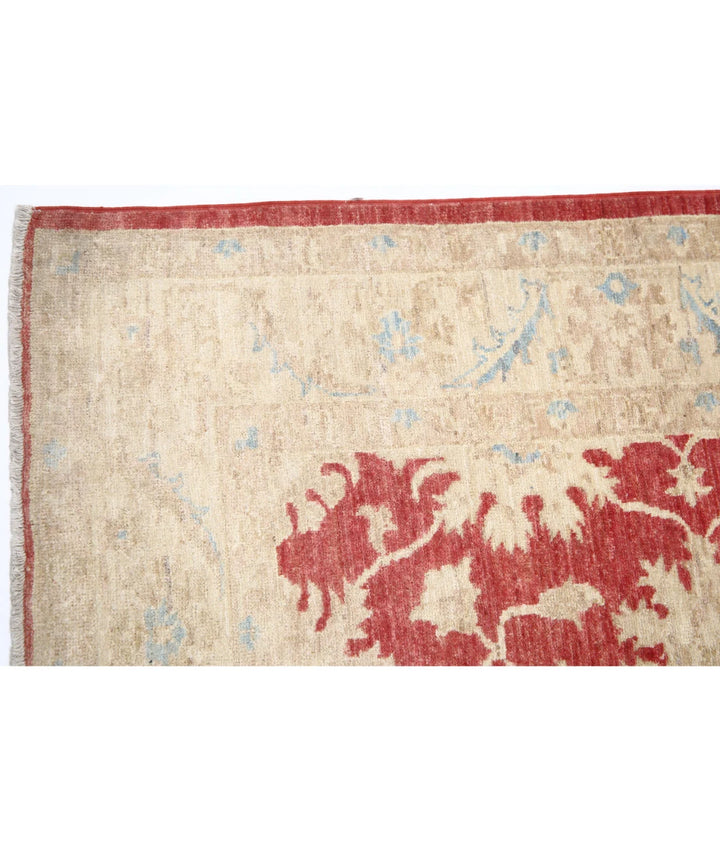 Afghan Ziegler Rug 4' 10" x 6' 8" Hand-Knotted | No. AT71153