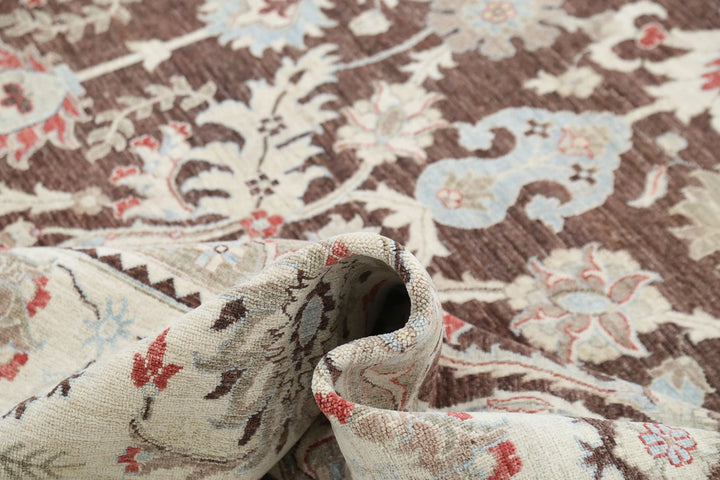 Afghan Ziegler Rug 11' 8" x 14' 11" Hand-Knotted | No. AT71196