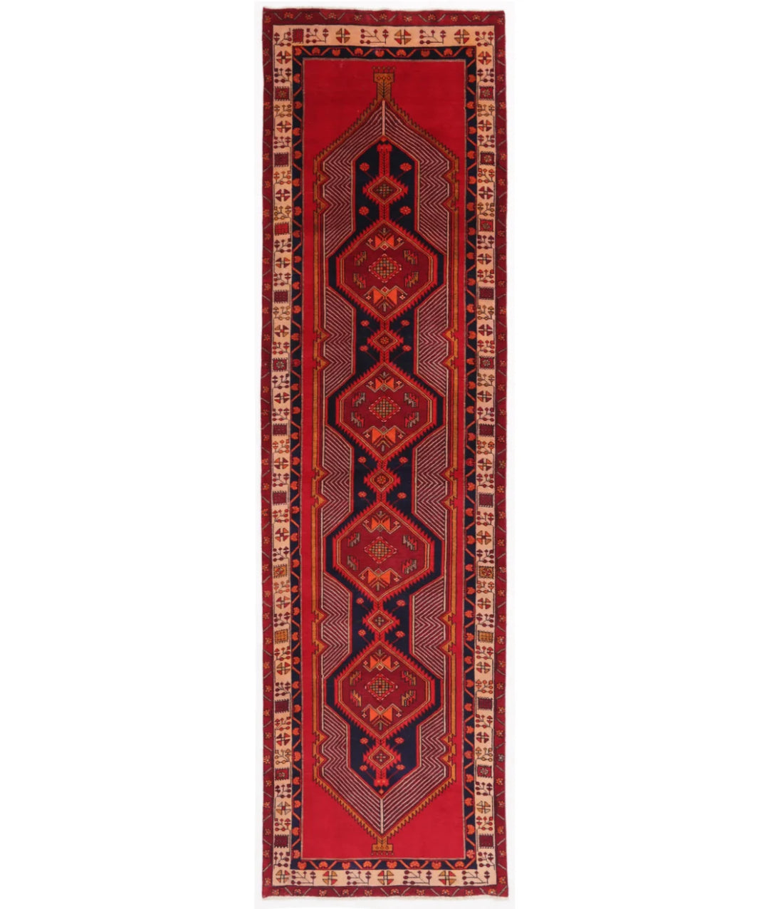 Red Persian Oriental Rug [SIZE] Hand-Knotted