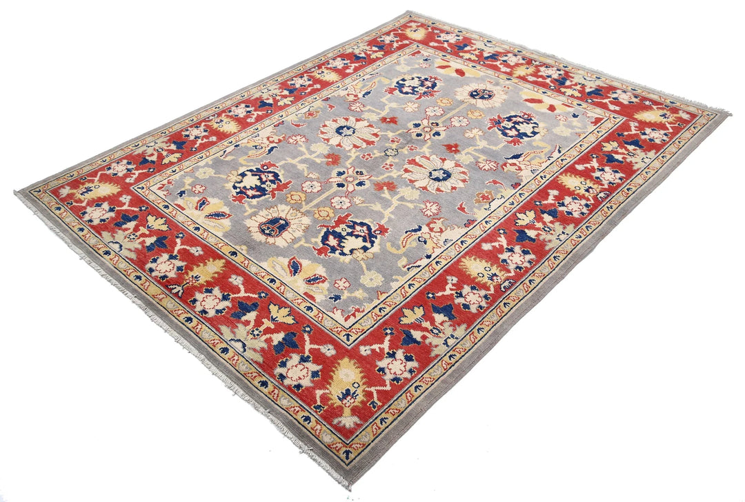 Afghan Ziegler Farhan Gul Rug 5' 5" x 7' 4" Hand-Knotted | No. AT71298