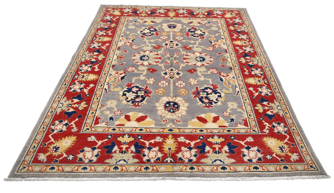 Afghan Ziegler Farhan Gul Rug 5' 5" x 7' 4" Hand-Knotted | No. AT71298