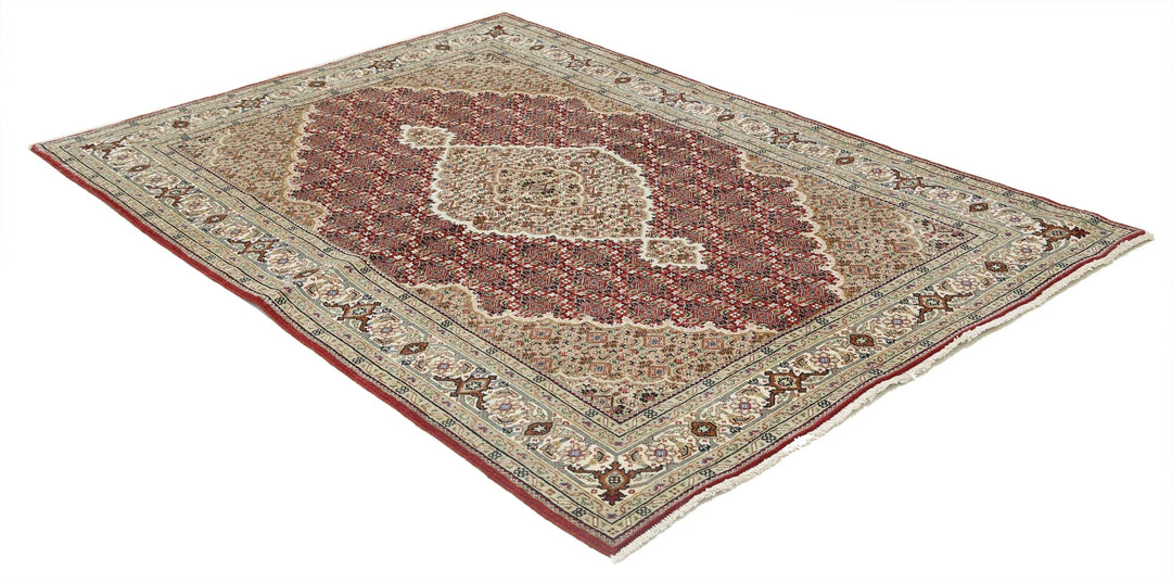 Indian Ziegler Rug 4' 8" x 6' 7" Hand-Knotted | No. AT71358