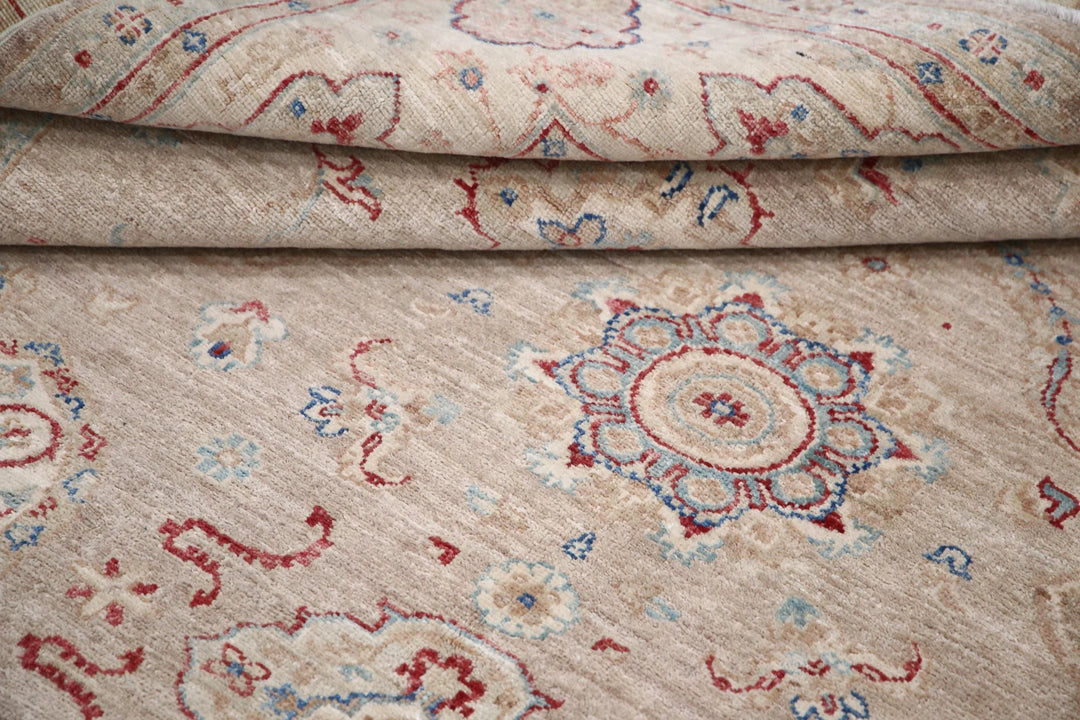 Afghan Serenity Rug 6' 9" x 9' 0" Hand-Knotted | No. AT71405