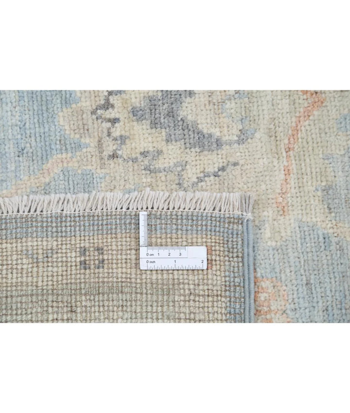 Blue Afghan Oushak Rug 5' 2" x 15' 11" Hand-Knotted | No. AT71426