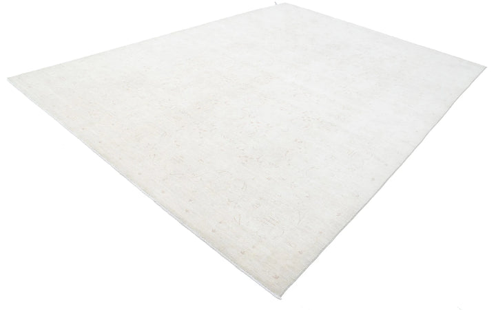 Ivory Afghan Serenity Rug 8' 7" x 11' 8" Hand-Knotted | No. AT71480