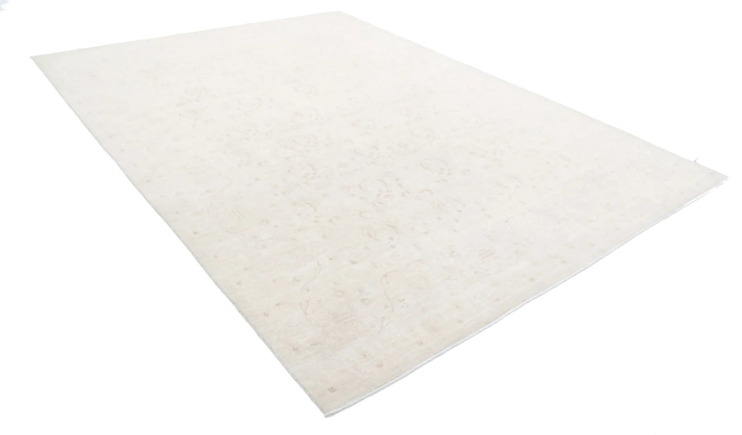 Ivory Afghan Serenity Rug 8' 7" x 11' 8" Hand-Knotted | No. AT71480