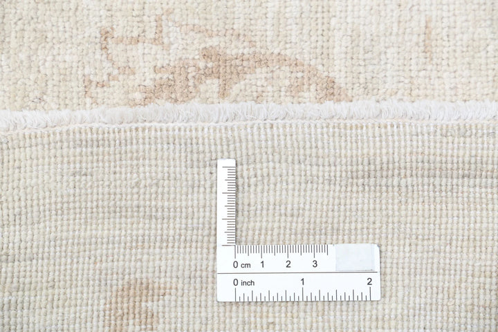 Ivory Afghan Serenity Rug 8' 7" x 11' 8" Hand-Knotted | No. AT71480