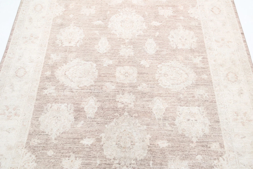 Afghan Serenity Rug 5' 0" x 6' 5" Hand-Knotted | No. AT71578