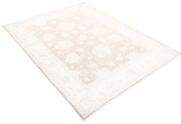 Afghan Serenity Rug 5' 0" x 6' 5" Hand-Knotted | No. AT71578