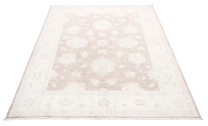 Afghan Serenity Rug 5' 0" x 6' 5" Hand-Knotted | No. AT71578