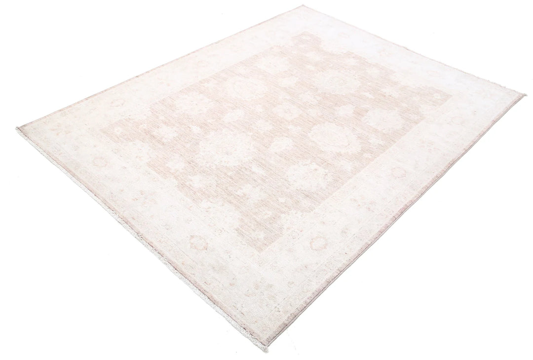 Afghan Serenity Rug 5' 0" x 6' 5" Hand-Knotted | No. AT71578