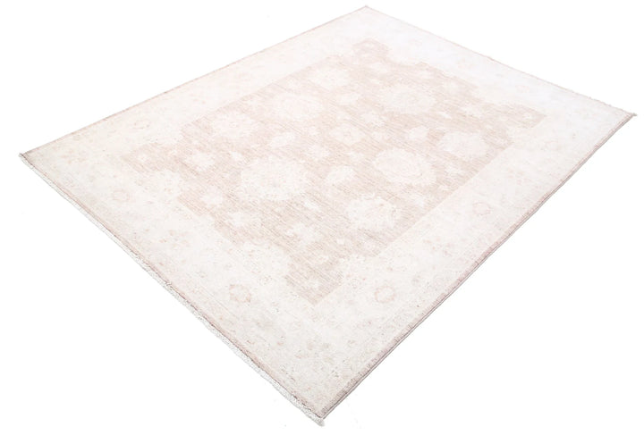 Afghan Serenity Rug 5' 0" x 6' 5" Hand-Knotted | No. AT71578