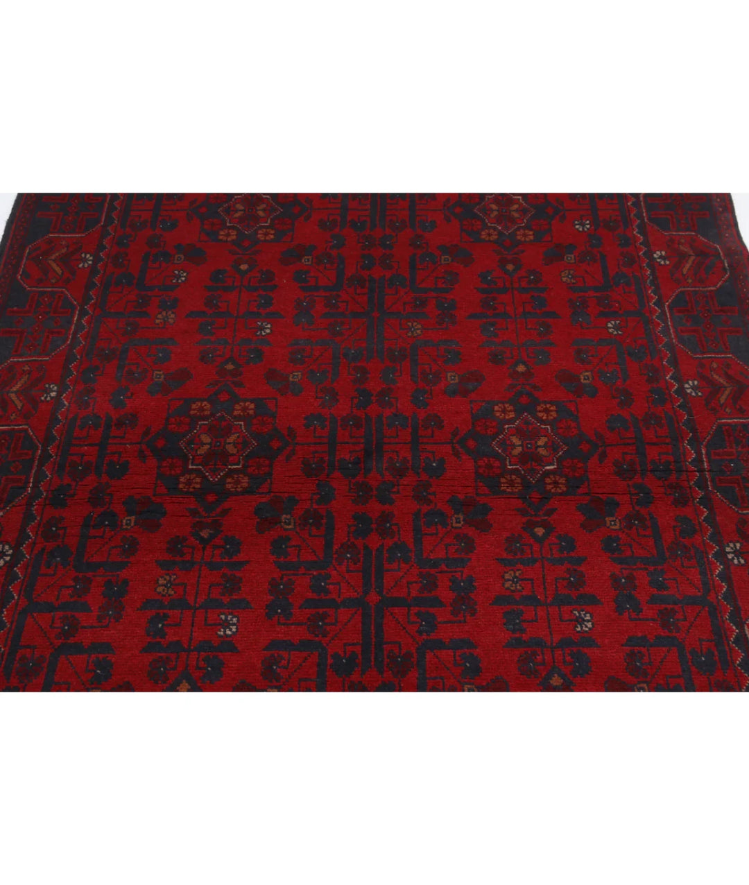 Afghan Khal Muhammadi Rug 4' 2" x 6' 5" Hand-Knotted | No. AT71611