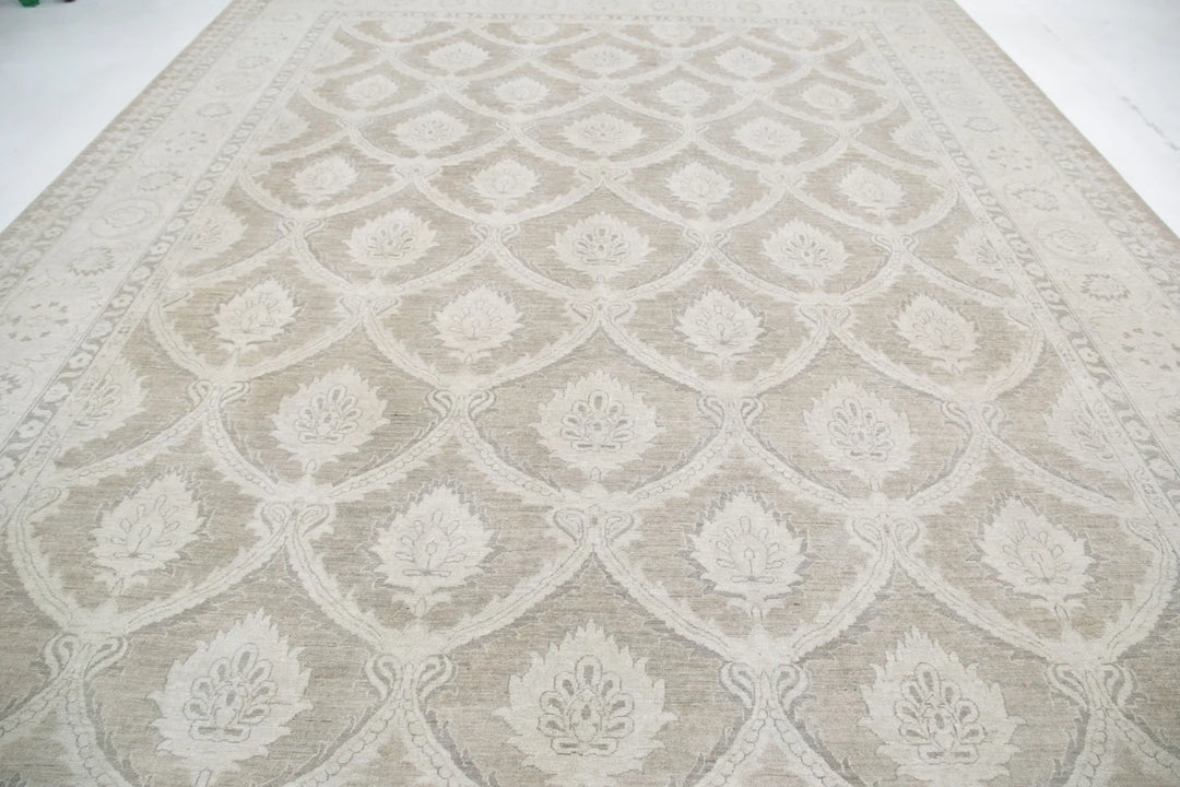 Afghan Serenity Rug 11' 11" x 15' 2" Hand-Knotted | No. AT71732