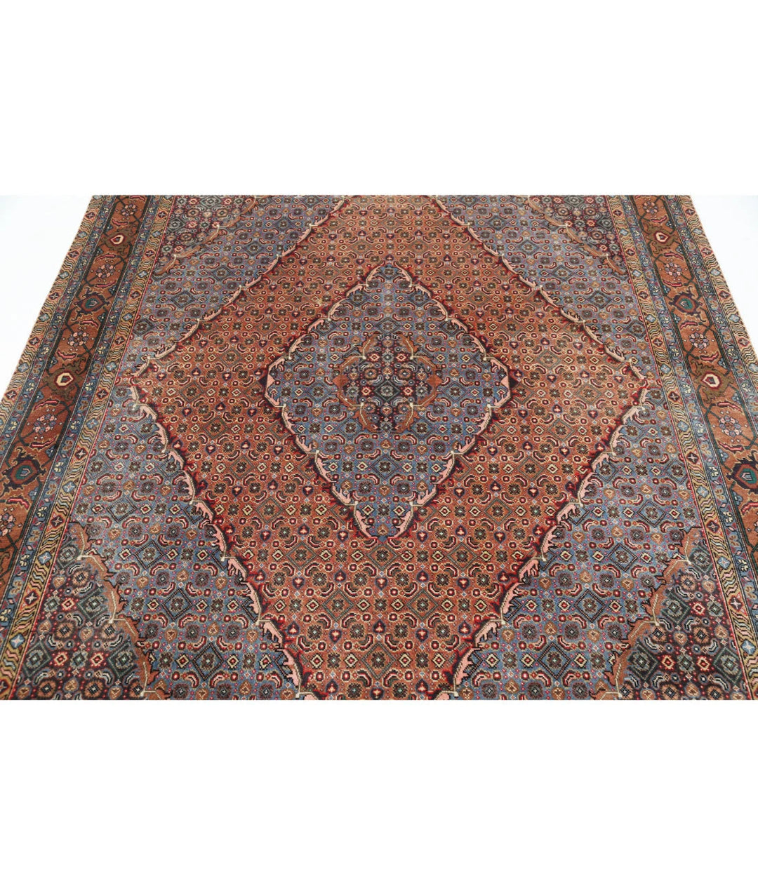 Persian Bijar Rug 6' 4" x 7' 9" Hand-Knotted | No. AT71796