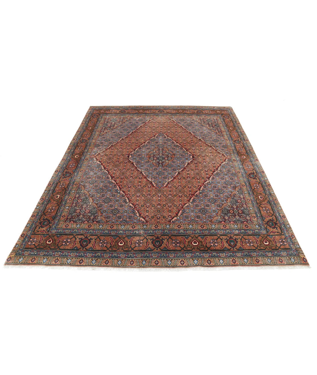 Persian Bijar Rug 6' 4" x 7' 9" Hand-Knotted | No. AT71796