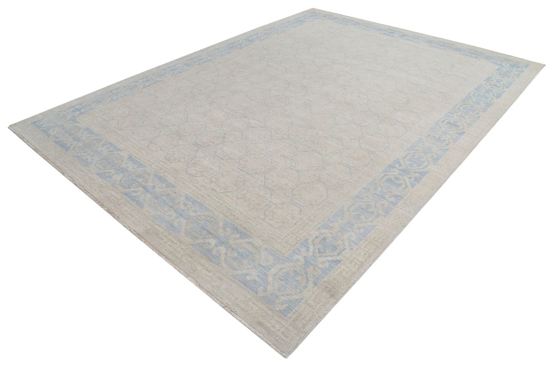 Afghan Khotan Rug 8' 8" x 11' 6" Hand-Knotted | No. AT71998