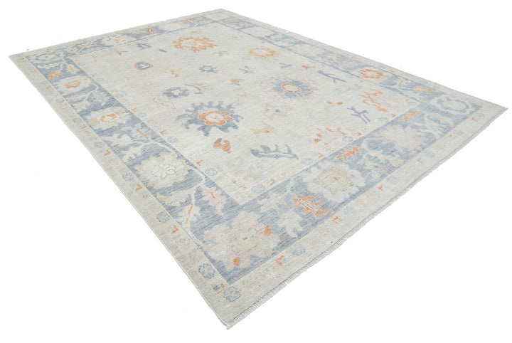 Afghan Oushak Rug 8' 11" x 12' 4" Hand-Knotted | No. AT72031
