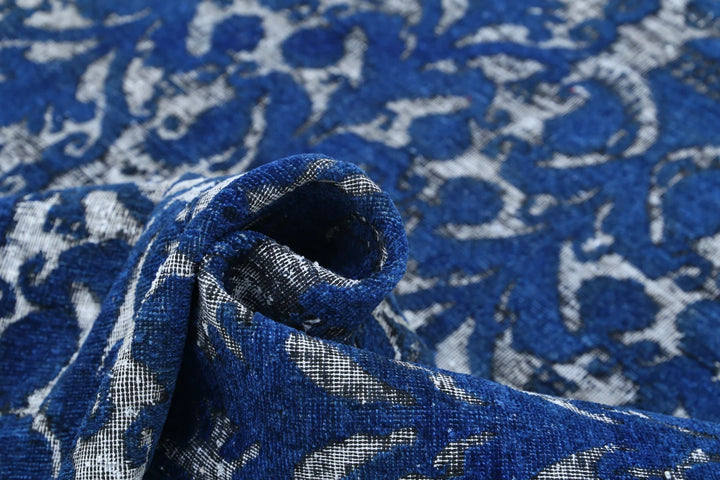 Blue Afghan Oriental Rug 8' 6" x 11' 8" Hand-Knotted | No. AT72082