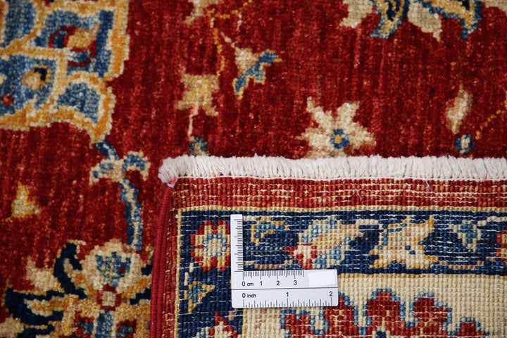 Afghan Ziegler Rug 5' 6" x 8' 3" Hand-Knotted | No. AT72097