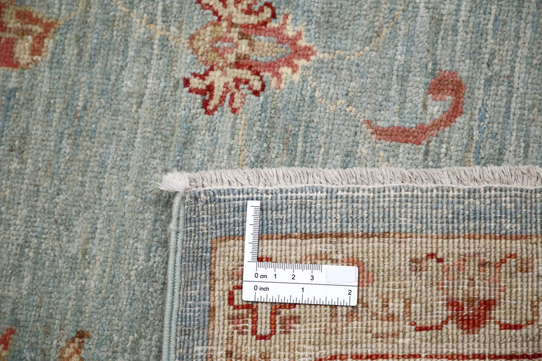 Afghan Ziegler Rug 6' 9" x 9' 8" Hand-Knotted | No. AT72151