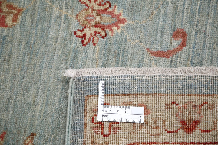 Afghan Ziegler Rug 6' 9" x 9' 8" Hand-Knotted | No. AT72151
