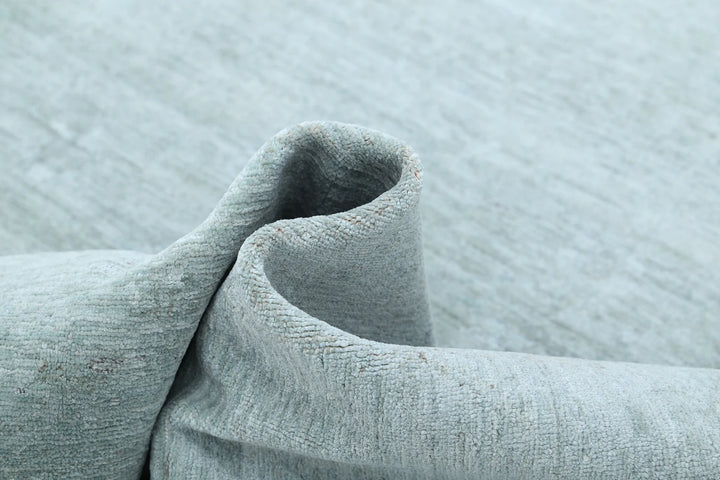 Grey Afghan Overdye Rug 9' 1" x 11' 10" Hand-Knotted | No. AT72193