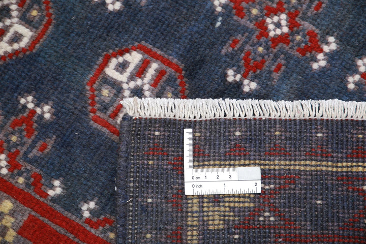 Afghan Revival Rug 4' 1" x 5' 10" Hand-Knotted | No. AT72264