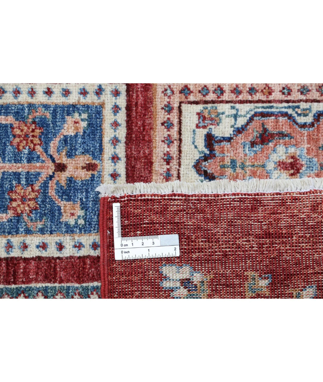 Red Afghan Bakhtiari Rug 5'7" x 7'8" Hand-Knotted | No. AT72266