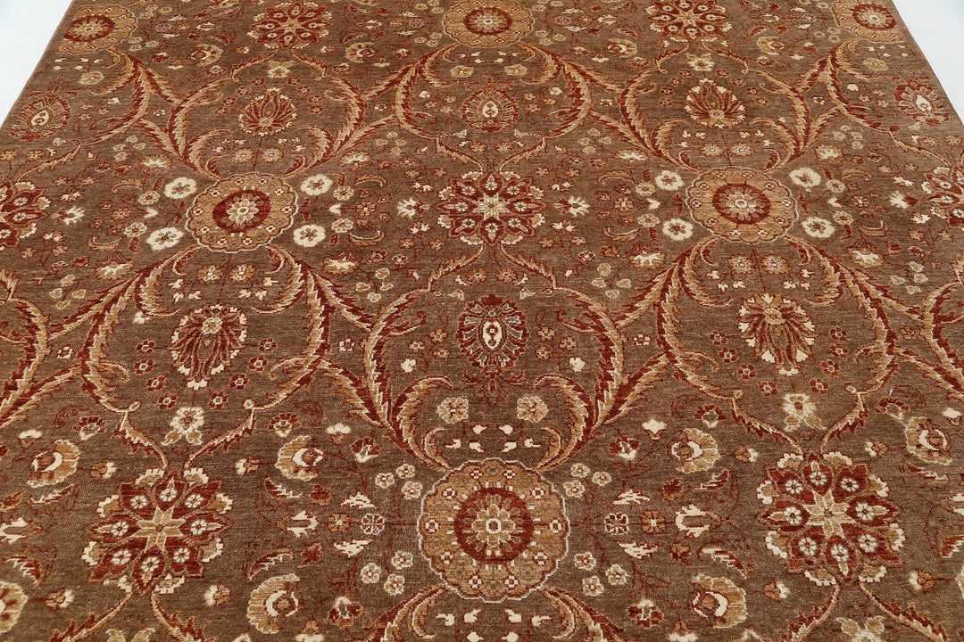 Afghan Oriental Rug 8' 0" x 9' 8" Hand-Knotted | No. AT72316
