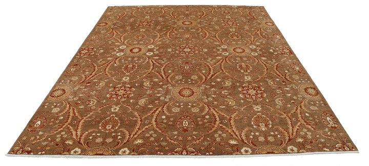 Afghan Oriental Rug 8' 0" x 9' 8" Hand-Knotted | No. AT72316