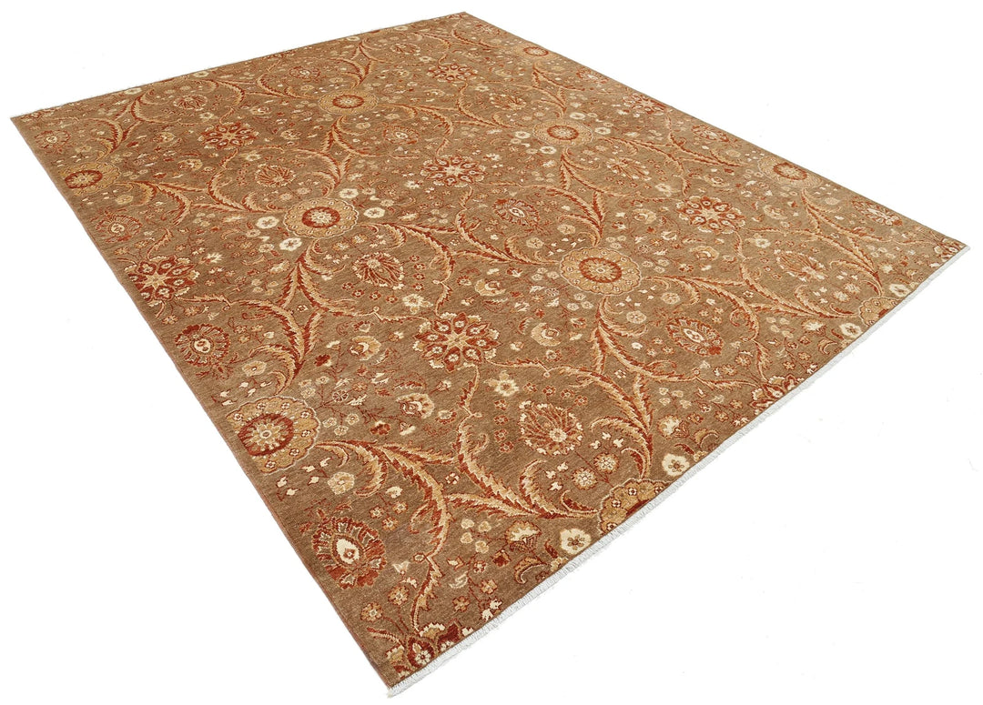 Afghan Oriental Rug 8' 0" x 9' 8" Hand-Knotted | No. AT72316