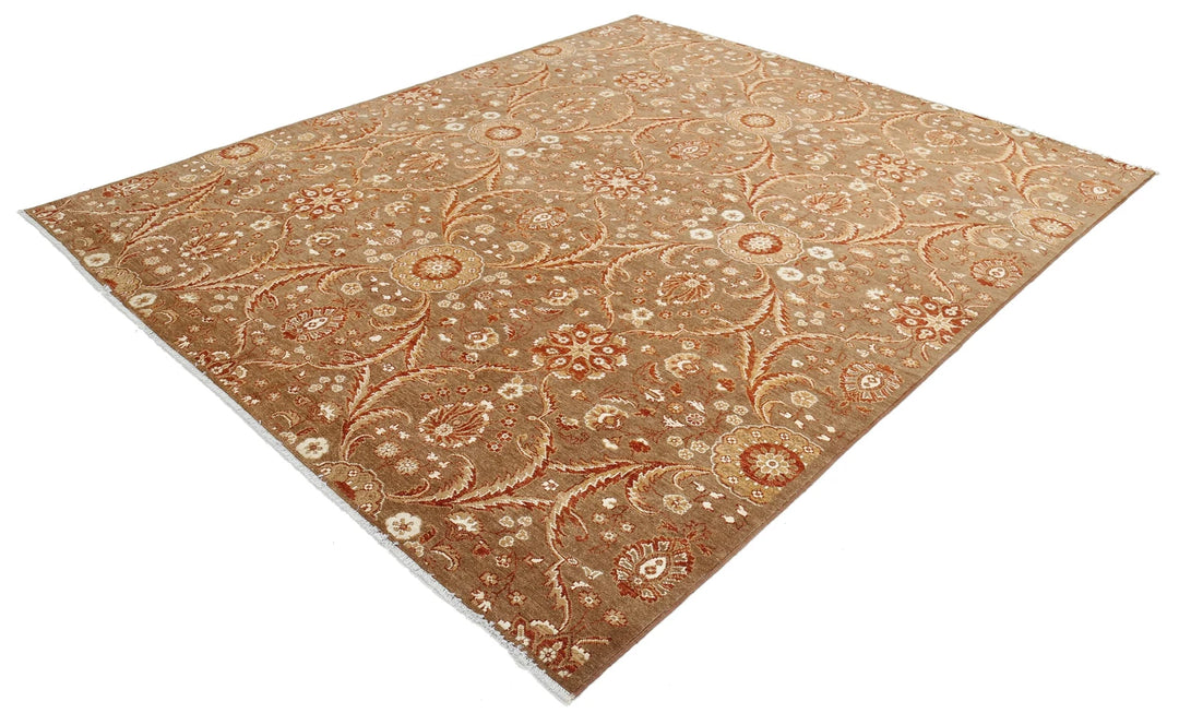 Afghan Oriental Rug 8' 0" x 9' 8" Hand-Knotted | No. AT72316