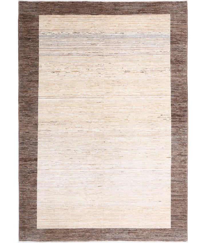 Afghan Modcar Rug 6'3" x 9'3" Hand-Knotted | No. AT72357