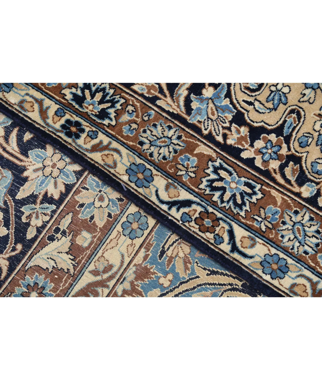 Blue Iranian Vintage Rug 11' 8" x 16' 10" Hand-Knotted | No. AT72369