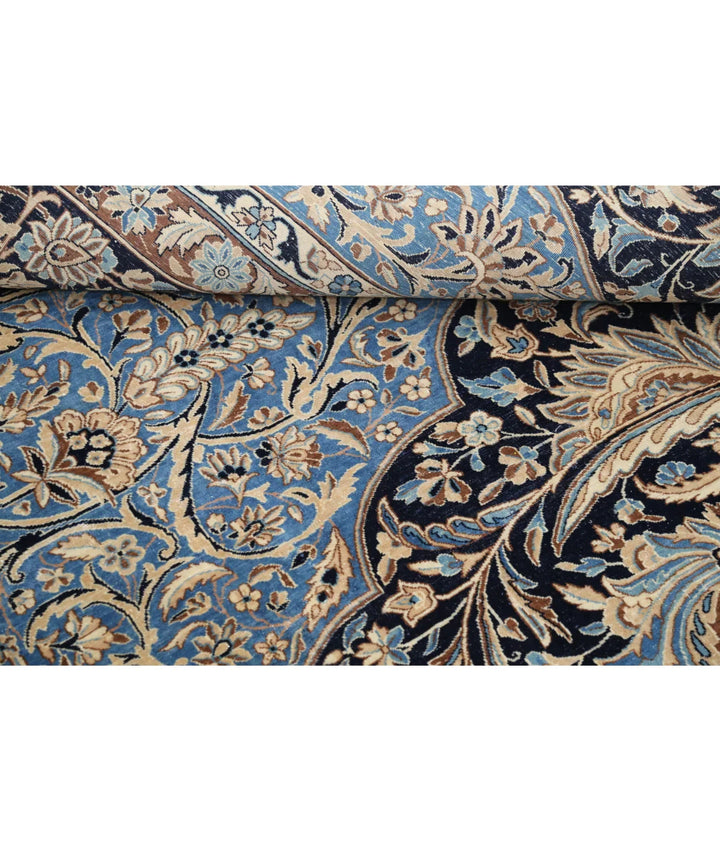 Blue Iranian Vintage Rug 11' 8" x 16' 10" Hand-Knotted | No. AT72369