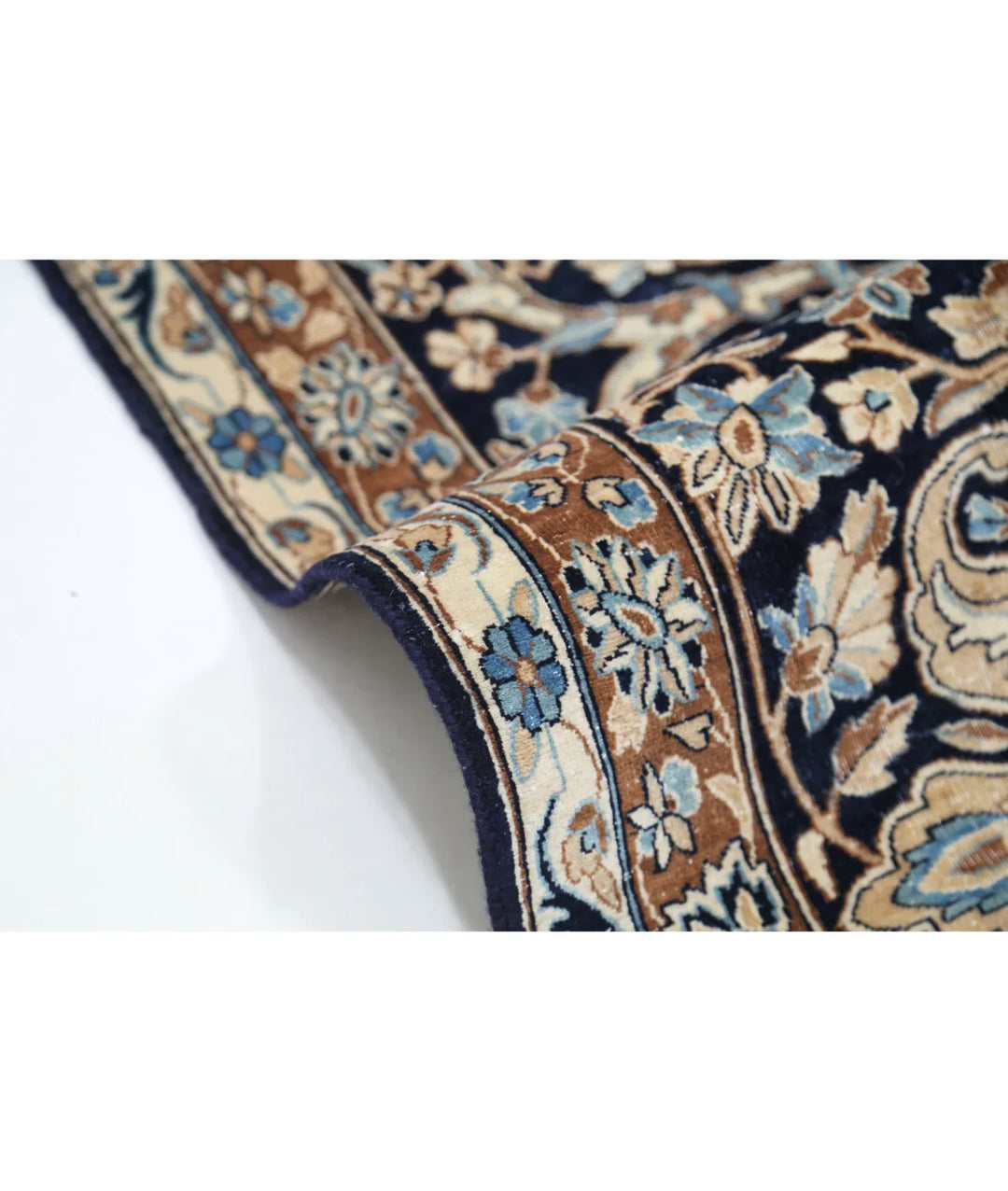 Blue Iranian Vintage Rug 11' 8" x 16' 10" Hand-Knotted | No. AT72369
